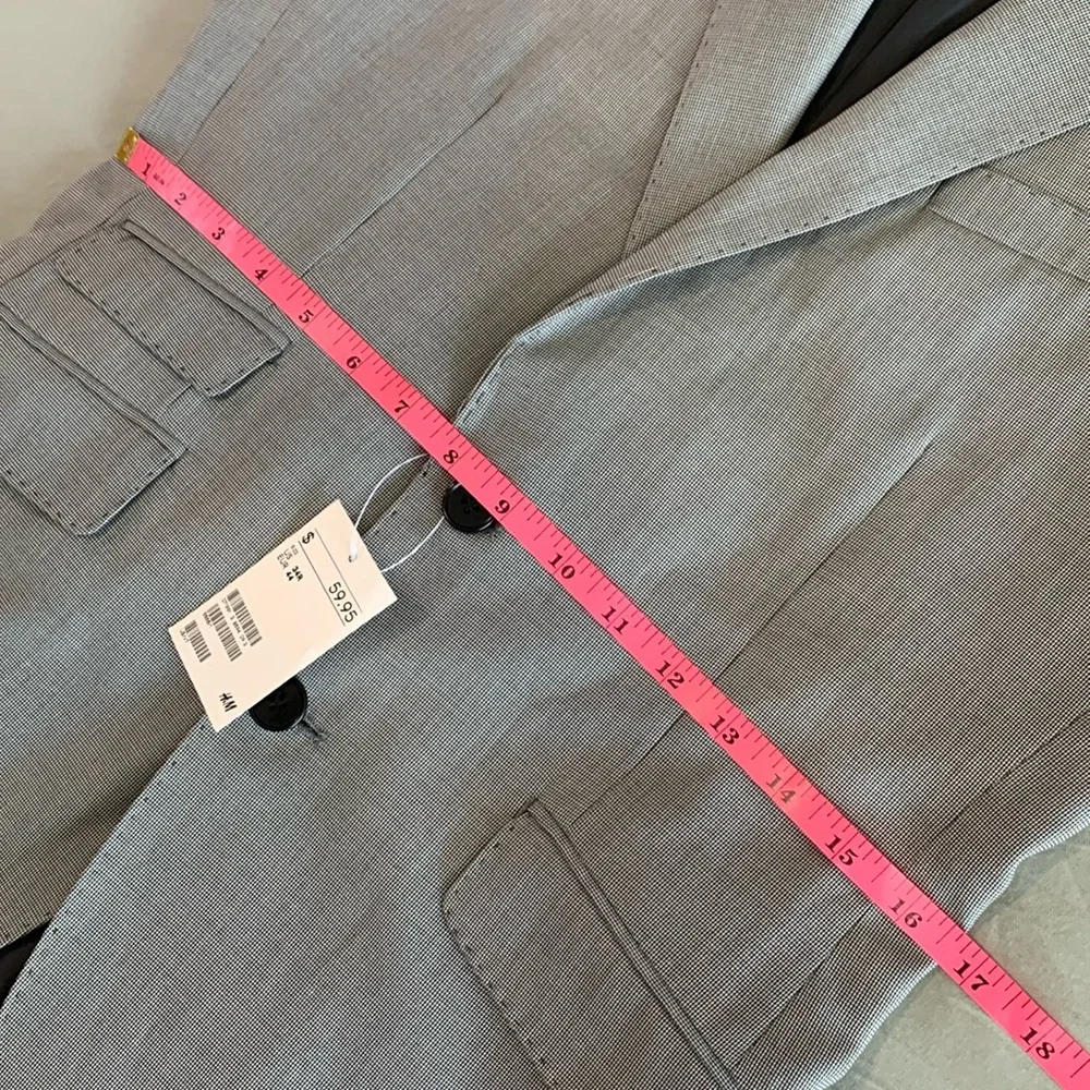 H&M Houndstooth Single Breasted Blazer